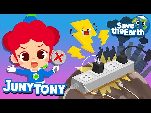 Let’s Save Electricity🔌 | Save Energy Song | Good Habits | 🌎Green Earth Songs for Kids | JunyTony