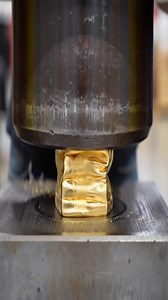 38M views · 133K reactions | Crushing Pure 24K Gold with a Hydraulic Press #ideas #craft #diy #fblifestyle | SC Invention | Facebook