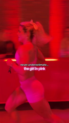 Girl in Pink Dominates Race Day | Hybrid Training Outfit