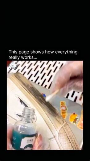 How Everything Works on Instagram: "Acetone works because it’s a powerful solvent that dissolves oils, grease, and many stubborn residues almost instantly. Most dark scuffs and stains on shoes aren’t deep damage they’re layers of transferred rubber, dirt, or oxidized oils sitting on the surface. When acetone touches them, it breaks the chemical bonds holding that grime in place, allowing it to wipe away and reveal the original material underneath. That’s why the change looks so dramatic in secon