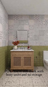 21K views · 43 reactions | 1. Swap the clunky under-sink cabinet for...