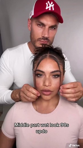 5 min wet look up do | Up Do Hairstyle