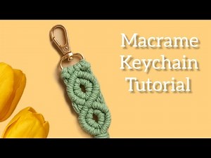 DIY Macrame Keychain Tutorial | Easy for beginners | Boho style step by step