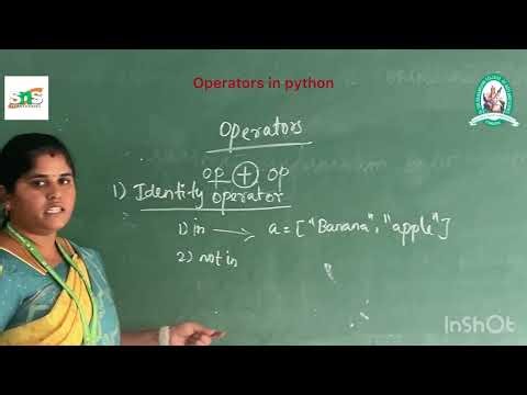 Operators in python| Problem solving using Python| SNS Institutions