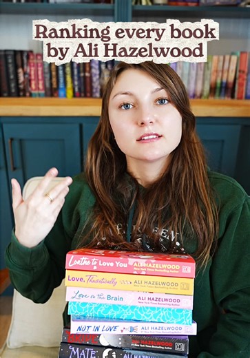 Today I’m going through allll of the Ali Hazelwood books and ranking them from least to most favorite. I just have the steminist novellas left and then I’m done… if you’re reading this Ali please release a new book 🤞🏻📚✨ What’s your favorite Ali Hazelwood book? 🤍 #alihazelwood #contemporaryromance #bookrecs #booktok #bookreview