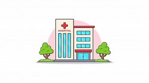 4k Hospital Building Animation Video
