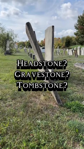 Crazy Cemetery Lady on Instagram: "Headstone? Tombstone? Gravestone? What’s the difference?? #GraveGeeks #cemetery #headstonecleaner #taphophile #fyp"