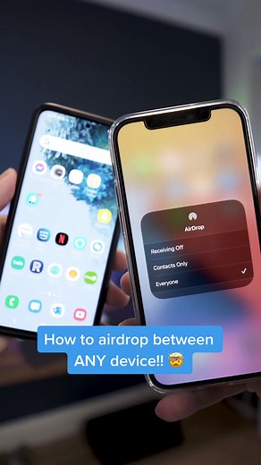 How to AirDrop from iPhone to Android #snapdrop #airdrop #iphonetip #androidtip #androidhack #iphonehack #filetransfer
