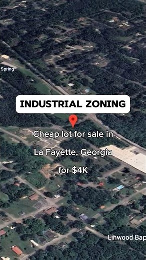Cheap lot for sale in Georgia for $4K. #foryou #land #property #realestate #shorts #georgia #fypシ