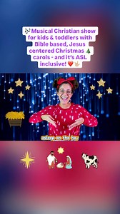 41K views · 1.1K reactions | Jesus is born! Away in a Manger with sign language so all kids and toddlers can worship together this Christmas season! I have a festive, #ASL packed full length lesson on the birth of Jesus Christ, and a 19 day #ChristmasAdvent coming up with a total of 22 Christmas carols, Bible stories, crafts and more! #christian #kids #toddlers #carols #dhh #awayinamanger | Jingle Jacqui | Facebook