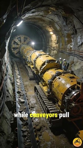 Roadheader Eating Rocks Like Butter #shorts #heavyequipment