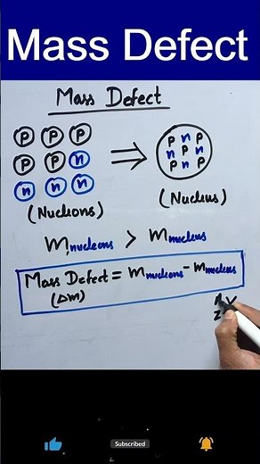 Mass Defect Class 12 Physics #physics #neet #jeemains #cbse #class12