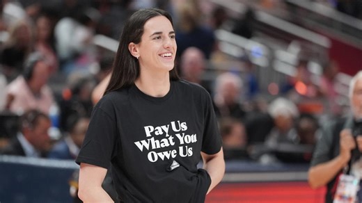 WNBA players wear 'pay us what you owe us' shirts before All-Star game
