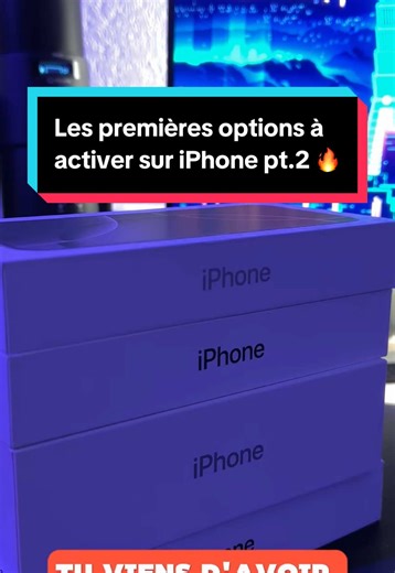 Tu viens d’avoir un iPhone ? Voici les options qu’il faut absolument activer ! 😎 #iphone #ios #apple #astuceiphone #frenchtech