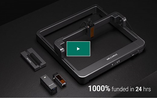 Kickstarter众筹热门项目 | Mr Carve M3，多功能激光雕刻机&切割机_哔哩哔哩_bilibili