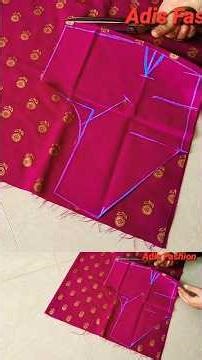 32” Size Blouse Front Neck Cutting ✂️ | Main Fabric Cutting Step-by-Step #shorts