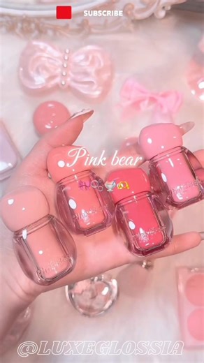 The "Light Bulb" Glow for your lips! 💡✨ #Shorts #PinkBear @LuxeGlossia