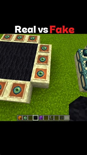 Real vs Fake? Comparison😮🤔 #minecraft #shorts #foryou #7x7