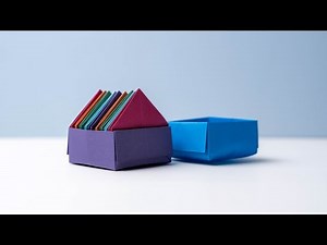 How to Make a Paper Origami Storage Box | Easy DIY Tutorial