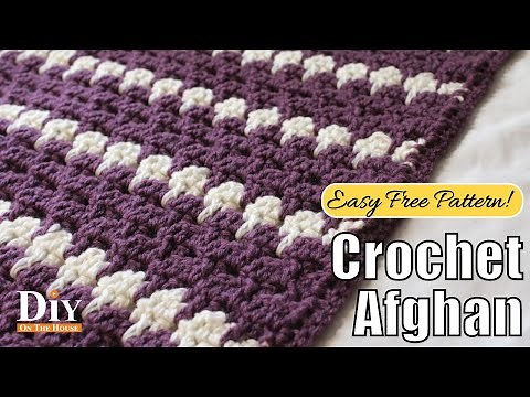 How to Crochet an Afghan - Fast and Easy Crochet Stitch