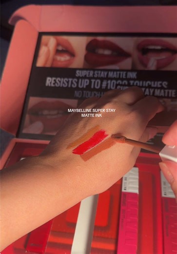 Swatching Maybelline Super Stay Matte Ink Lipsticks