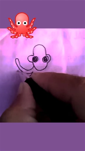 Octopus Drawing Easy 🐙 😇#shorts #trendingdrawing #artistmaahi #ytshorts