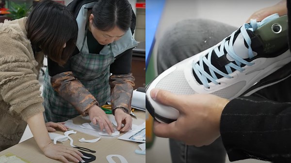 Crafting Test Paper Board Shoes In A Design Studio