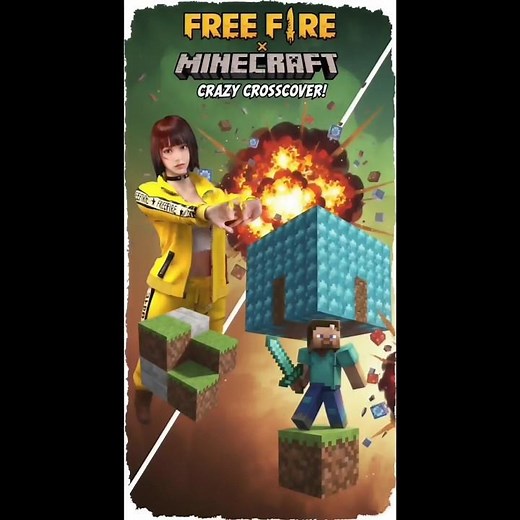 🔥 FREE FIRE x MINECRAFT = TOTAL CHAOS