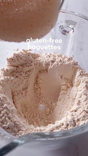 RECIPE: https://theloopywhisk.com/2023/05/04/gluten-free-baguettes/ I still can't get over how amazing these gluten-free baguettes are. The soft, chewy open crumb, the crisp crust... they're just PERFECT!!! 🥖😍 And they're really REALLY easy to make. You'll definitely get the best result if you use a baking steel (that will give you the maximum oven spring & the crispest crust), but I've also tested baking them on an upside-down baking sheet and it worked great. 🙌 [GLUTEN-FREE, VEGAN] #glutenf