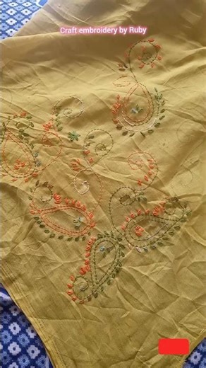 hand embroidery dupatta design#viral#shorts