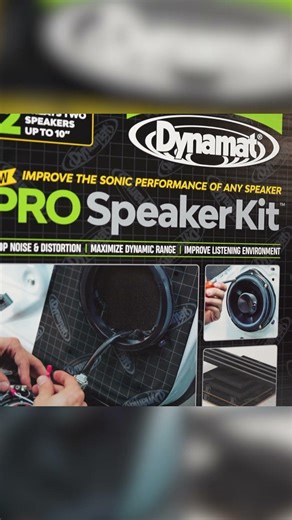 The #Dynamat Pro Speaker Kit: Easy as 1-2-3