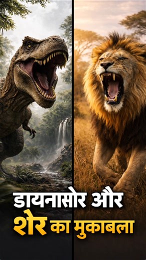 T-rex Vs Lion Fight Who will win