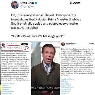 SKY NEWS: “We know the 🇺🇸 President has seen this statement and is considering it” Seems like we’re all just gonna pretend Pakistan’s PM didn’t already show us the White House wrote it for them then delete and re-post cool cool