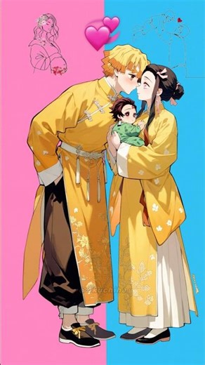 Zenitsu baby look like Tanjiro .?#demonslayer #anime ##animeedit #editing