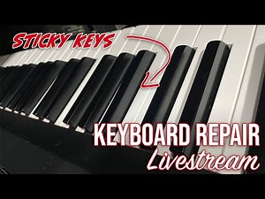 Yamaha Digital Piano Keys Not Working - Keyboard Repair - Live Stream