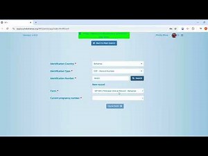 SIP Plus: Creating a New Patient/Pregnancy File