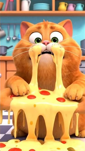 😹 Pizza War! Cat vs Cheese 🍕 | Cartoon Cat Funny Short