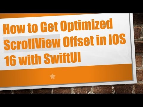 How to Get Optimized ScrollView Offset in iOS 16 with SwiftUI