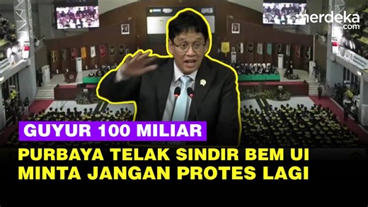 Purbaya Guyur Rp100 Miliar ke Teknik UI, Telak Sindir BEM Minta Jangan Protes Lagi