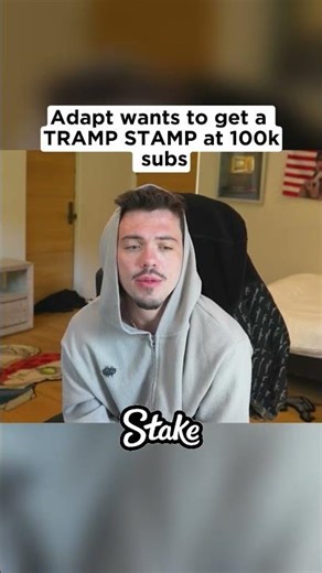 Adapt Wants To Get A Tramp Stamp At 100k Subs