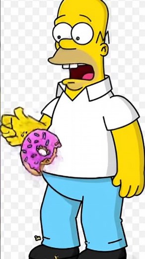 Homer drops his donut