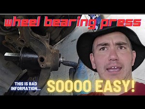 How to Use a Wheel Bearing Press Tool