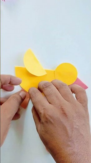 How to Make a Easy Paper Duck 🦆 | Easy Paper Craft #shorts