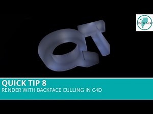 Quick Tip 8: Render With Backface Culling In Cinema 4D