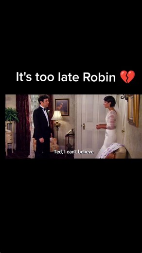 Heartbreaking realization: Robin and Ted's love story