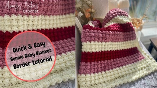 Perfect your baby blanket border technique with clean and polished edges