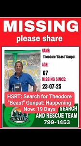43K views · 249 reactions | Ongoing Search for THEODORE BEAST GUNPAT: 19 DAYS MISSING: Hunters Search and Rescue Team led by Captain Vallence Rambharat continue the search for Beast today at 8.00am. This search is ongoing. Will update. | Hunters Search and Rescue Team | Facebook