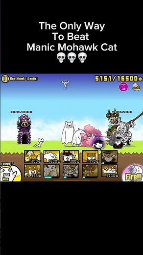 The Only Way To Beat Manic Mohawk Cat 💀 (Battle cats)