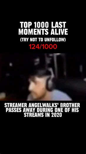 Last Moments Alive on Instagram: "During a Twitch livestream in July 2020, streamer AngelWalks was playing a Warzone tournament when chaos erupted just outside his door. As loud knocks and voices filtered in, AngelWalks left the game, only to return moments later with heartbreaking news: his brother, Roberto Perez, had died in their home. He calmly told his viewers, “Guys, I’m sorry. My brother just died. I have to go,” before ending the stream. ￼ The sudden loss stunned the gaming community and