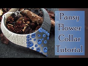 How to Make a Polymer Clay Collar Necklace - Covering Clay Crackle & Complex Design Elements